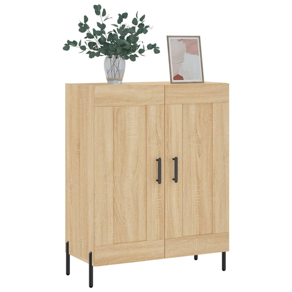 Dressoir 69,5x34x90 cm bewerkt hout sonoma eikenkleurig is nu te koop bij PeponiXL, paradijselijk wonen!
