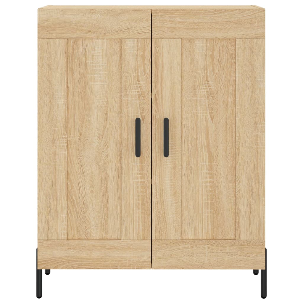 Dressoir 69,5x34x90 cm bewerkt hout sonoma eikenkleurig is nu te koop bij PeponiXL, paradijselijk wonen!
