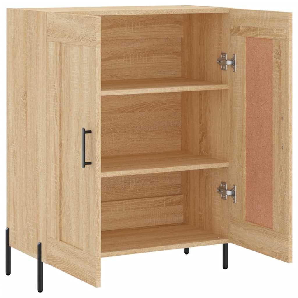 Dressoir 69,5x34x90 cm bewerkt hout sonoma eikenkleurig is nu te koop bij PeponiXL, paradijselijk wonen!