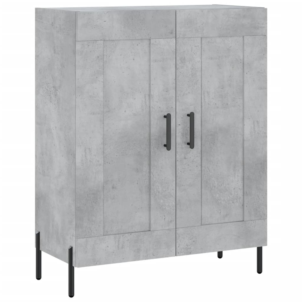 Dressoir 69,5x34x90 cm bewerkt hout betongrijs is nu te koop bij PeponiXL, paradijselijk wonen!