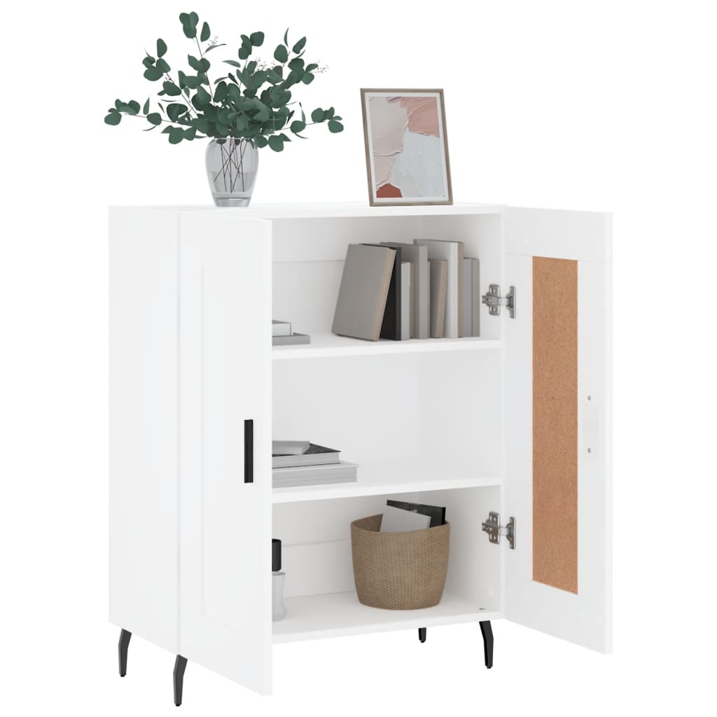 Dressoir 69,5x34x90 cm bewerkt hout wit is nu te koop bij PeponiXL, paradijselijk wonen!