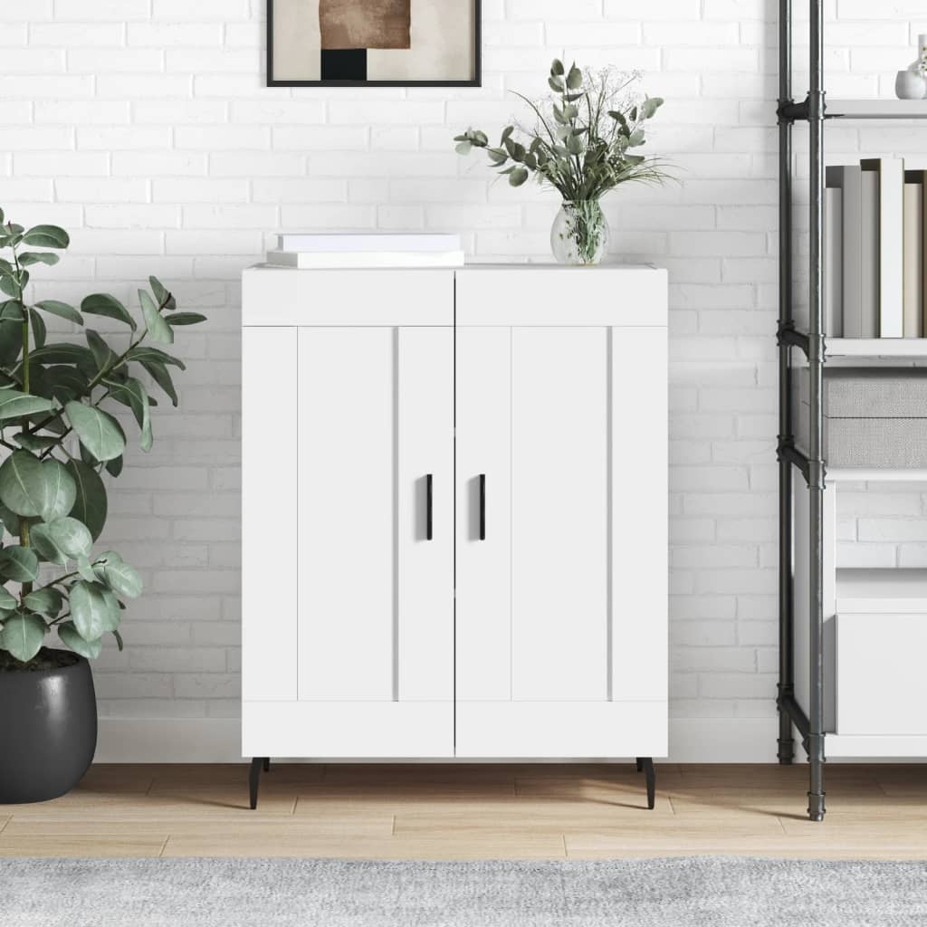 Dressoir 69,5x34x90 cm bewerkt hout wit is nu te koop bij PeponiXL, paradijselijk wonen!