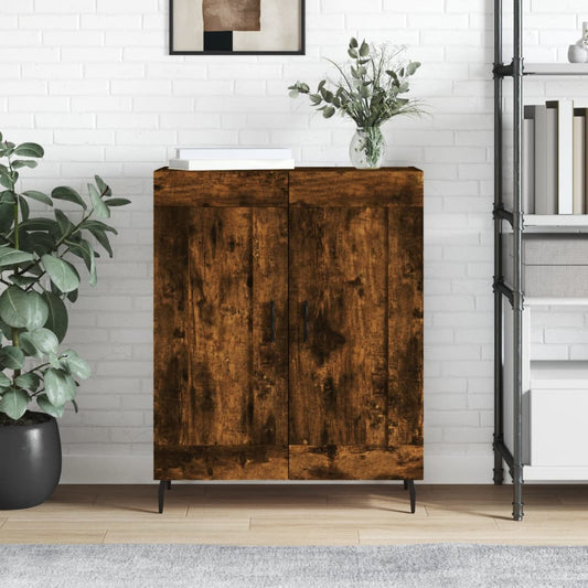 Dressoir 69,5x34x90 cm bewerkt hout gerookt eikenkleurig is nu te koop bij PeponiXL, paradijselijk wonen!