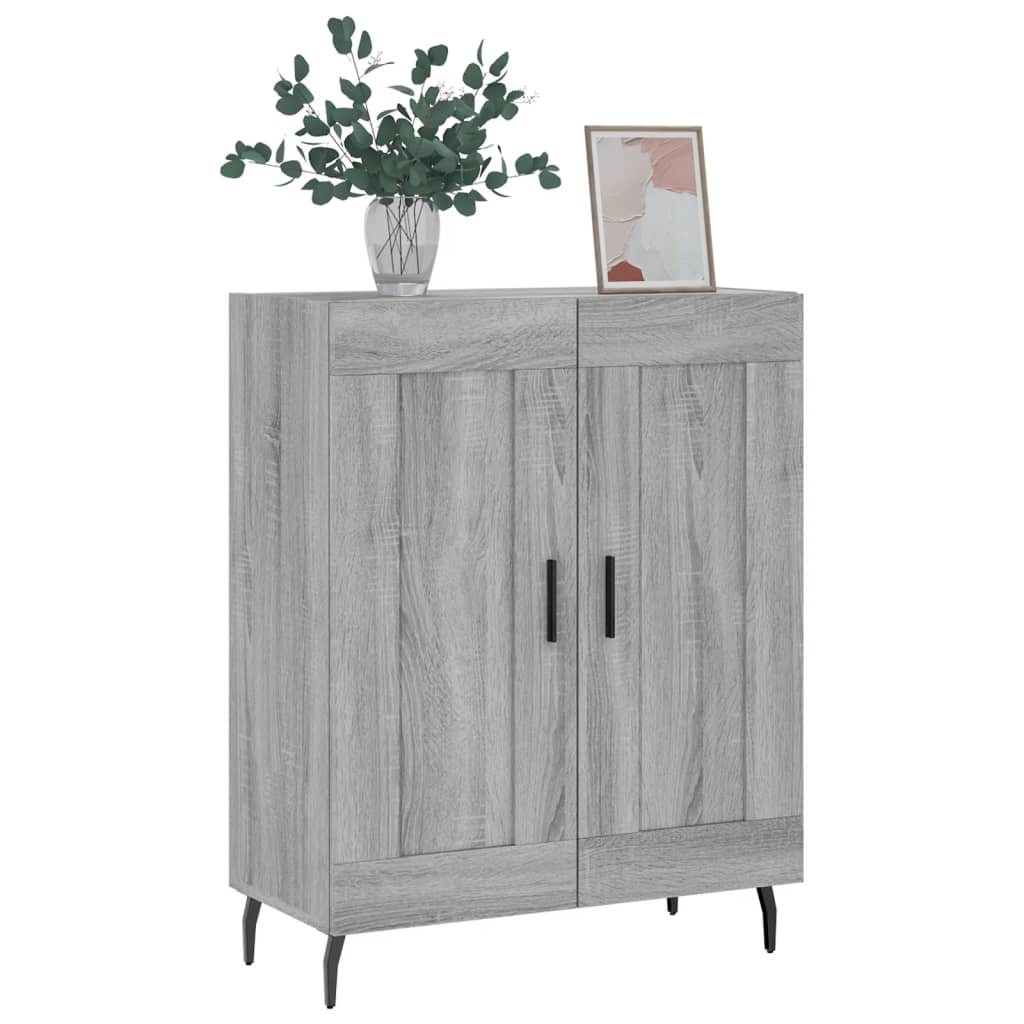 Dressoir 69,5x34x90 cm bewerkt hout grijs sonoma eikenkleurig is nu te koop bij PeponiXL, paradijselijk wonen!