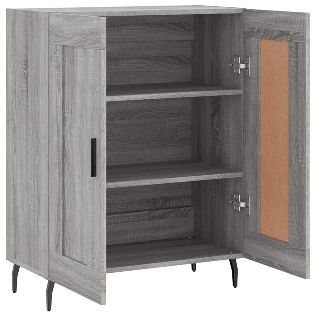 Dressoir 69,5x34x90 cm bewerkt hout grijs sonoma eikenkleurig is nu te koop bij PeponiXL, paradijselijk wonen!