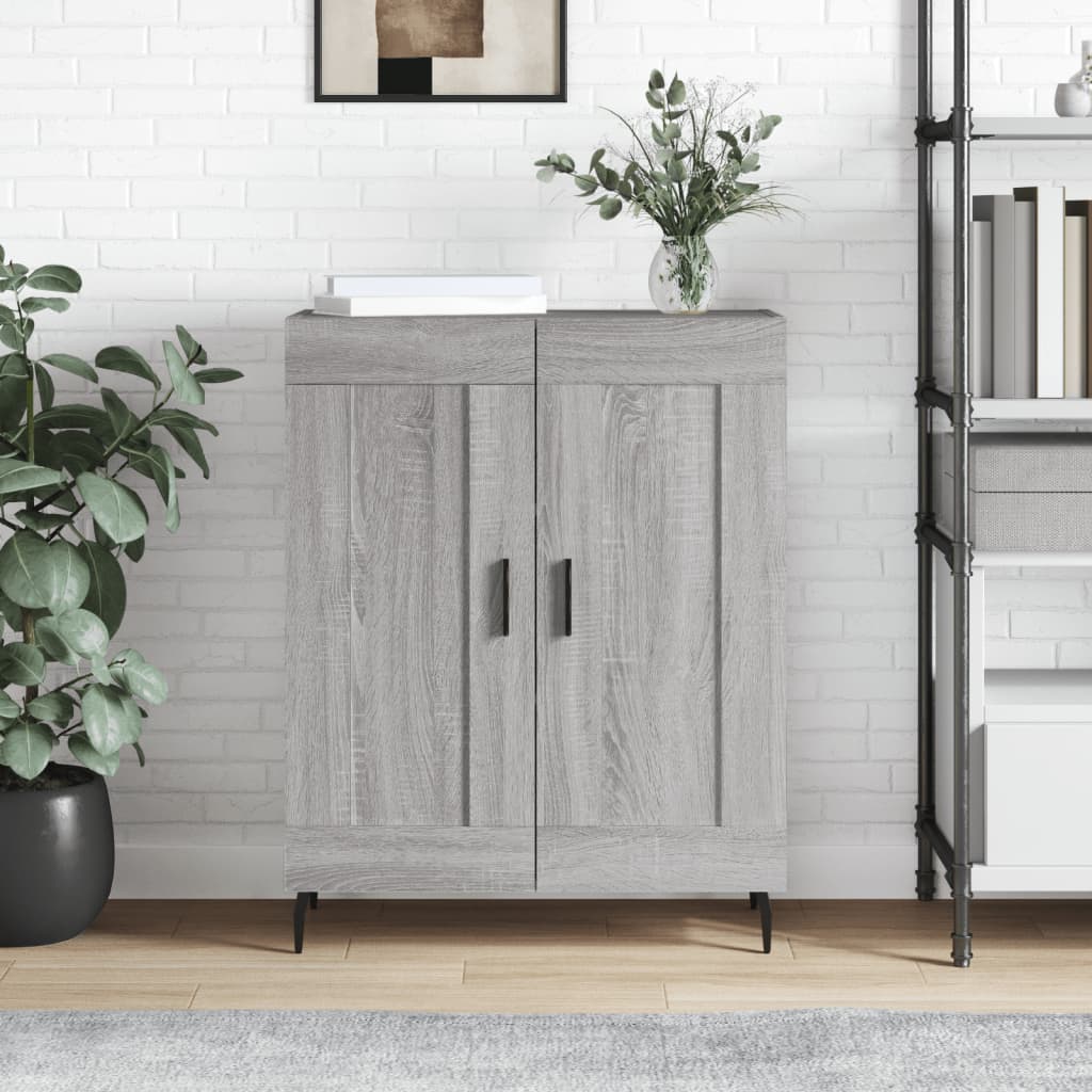 Dressoir 69,5x34x90 cm bewerkt hout grijs sonoma eikenkleurig is nu te koop bij PeponiXL, paradijselijk wonen!
