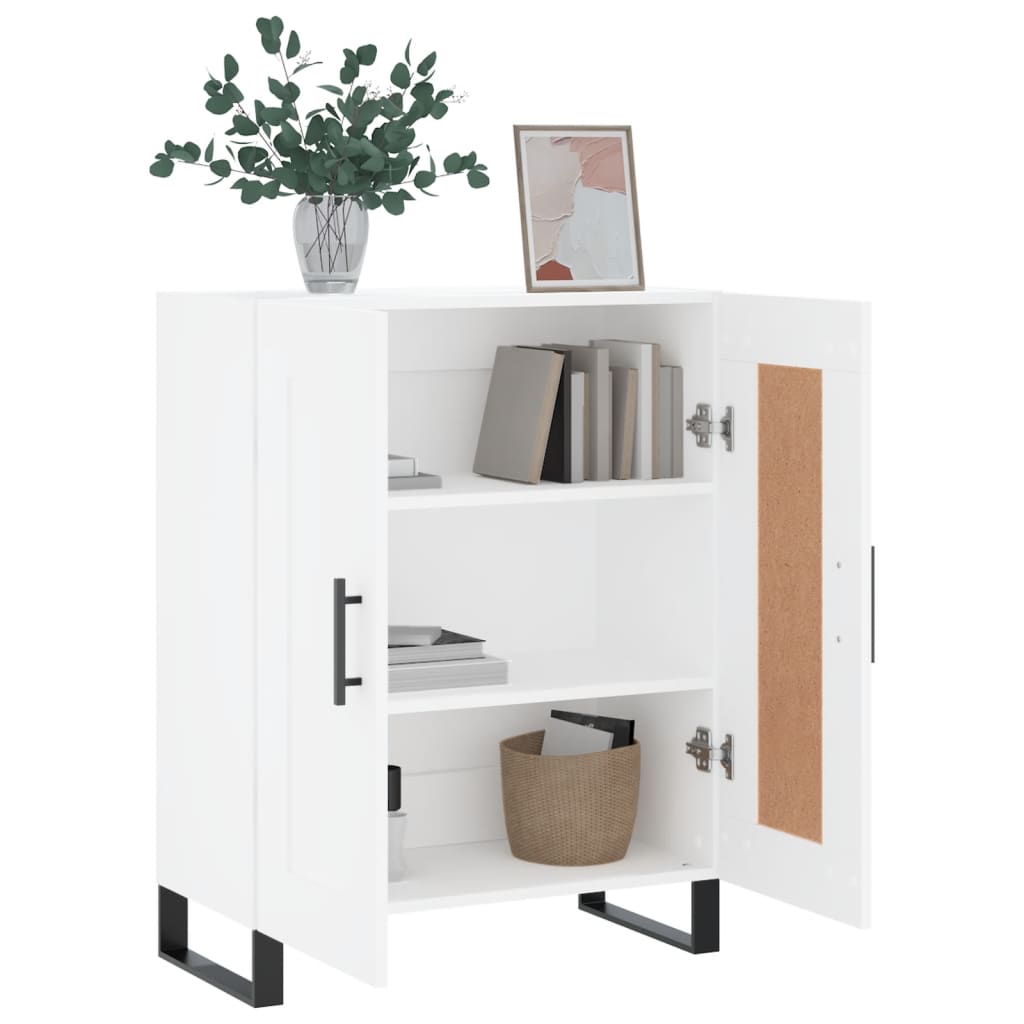 Dressoir 69,5x34x90 cm bewerkt hout wit is nu te koop bij PeponiXL, paradijselijk wonen!