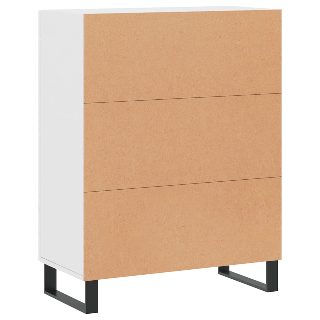 Dressoir 69,5x34x90 cm bewerkt hout wit is nu te koop bij PeponiXL, paradijselijk wonen!