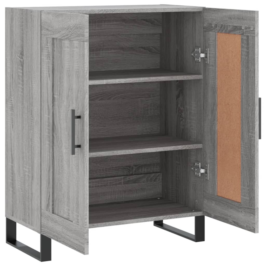 Dressoir 69,5x34x90 cm bewerkt hout grijs sonoma eikenkleurig is nu te koop bij PeponiXL, paradijselijk wonen!