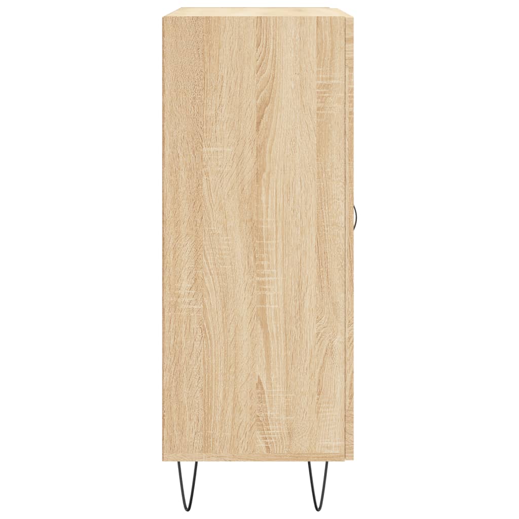 Dressoir 69,5x34x90 cm bewerkt hout sonoma eikenkleurig is nu te koop bij PeponiXL, paradijselijk wonen!
