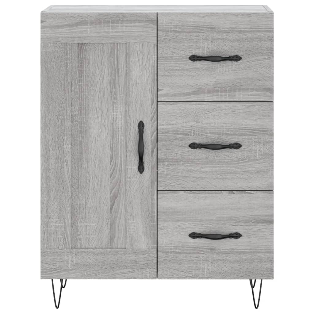 Dressoir 69,5x34x90 cm bewerkt hout grijs sonoma eikenkleurig is nu te koop bij PeponiXL, paradijselijk wonen!