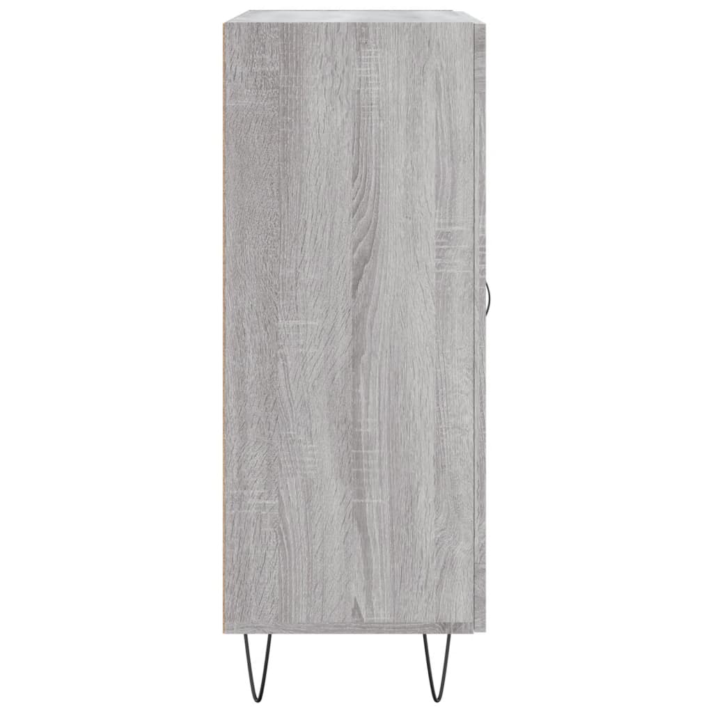 Dressoir 69,5x34x90 cm bewerkt hout grijs sonoma eikenkleurig is nu te koop bij PeponiXL, paradijselijk wonen!