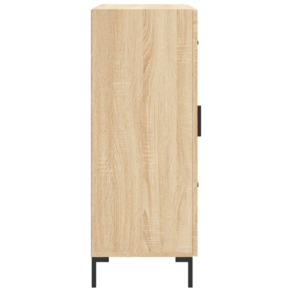 Dressoir 69,5x34x90 cm bewerkt hout sonoma eikenkleurig is nu te koop bij PeponiXL, paradijselijk wonen!