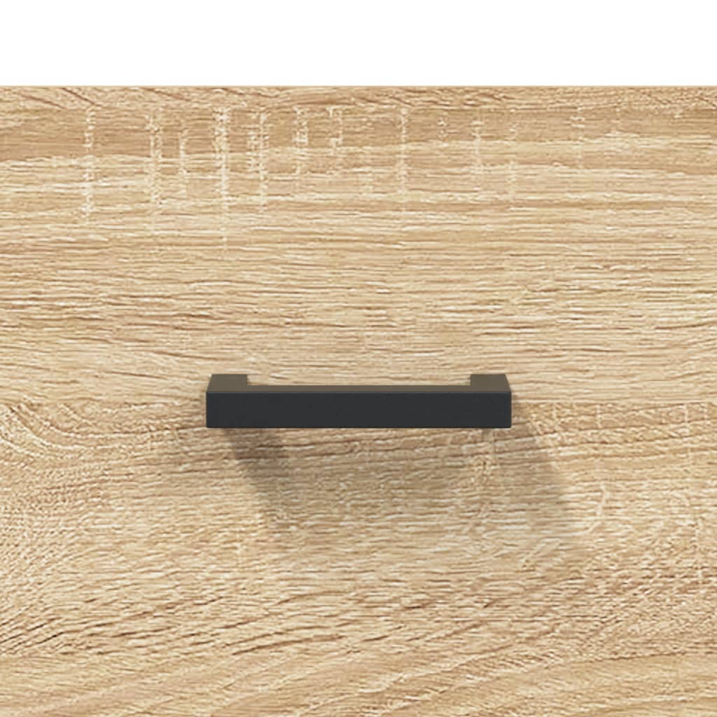 Dressoir 69,5x34x90 cm bewerkt hout sonoma eikenkleurig is nu te koop bij PeponiXL, paradijselijk wonen!