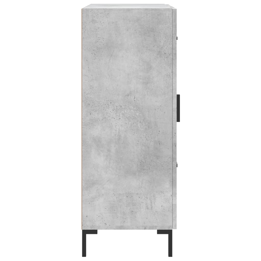 Dressoir 69,5x34x90 cm bewerkt hout betongrijs is nu te koop bij PeponiXL, paradijselijk wonen!