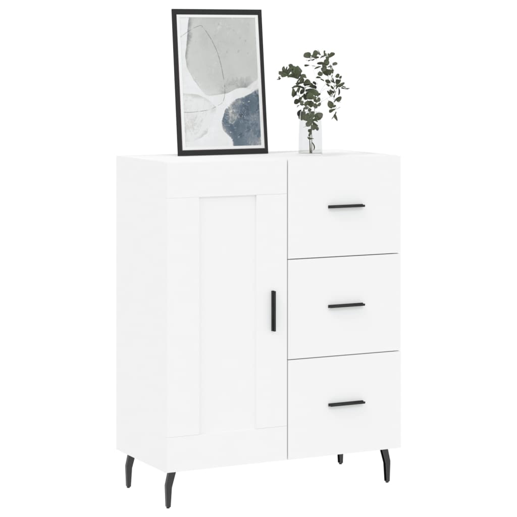 Dressoir 69,5x34x90 cm bewerkt hout wit is nu te koop bij PeponiXL, paradijselijk wonen!