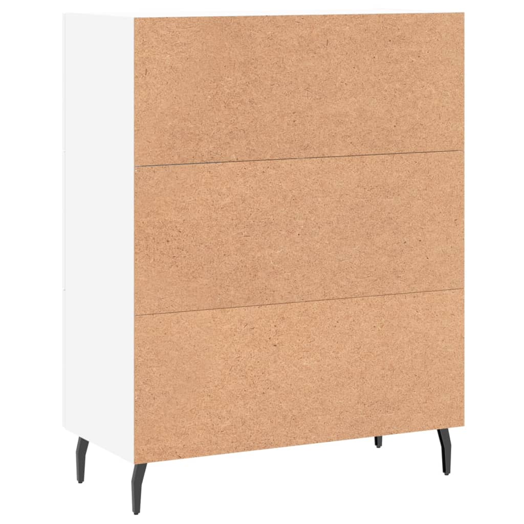 Dressoir 69,5x34x90 cm bewerkt hout wit is nu te koop bij PeponiXL, paradijselijk wonen!