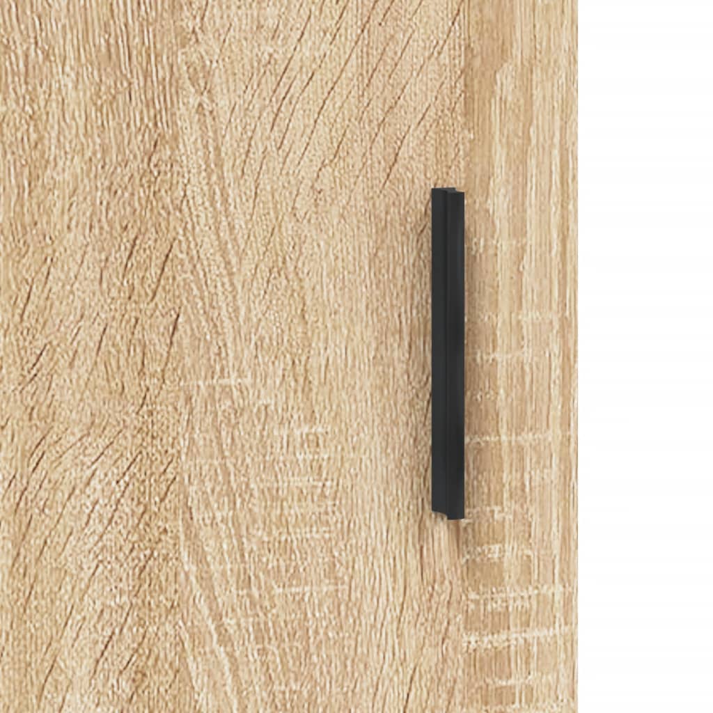 Dressoir 69,5x34x90 cm bewerkt hout sonoma eikenkleurig is nu te koop bij PeponiXL, paradijselijk wonen!