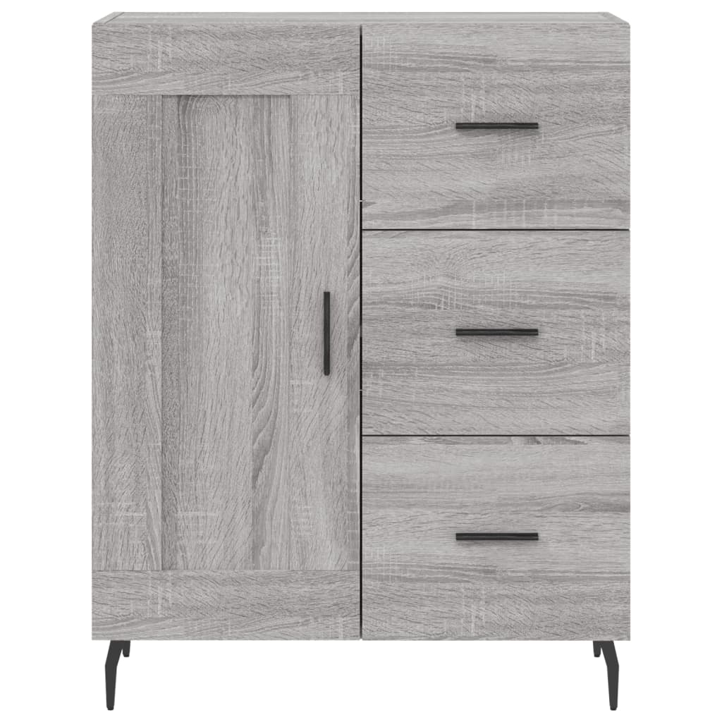 Dressoir 69,5x34x90 cm bewerkt hout grijs sonoma eikenkleurig is nu te koop bij PeponiXL, paradijselijk wonen!