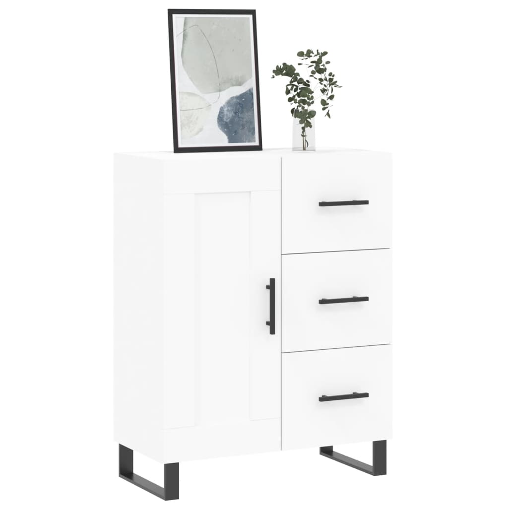 Dressoir 69,5x34x90 cm bewerkt hout wit is nu te koop bij PeponiXL, paradijselijk wonen!
