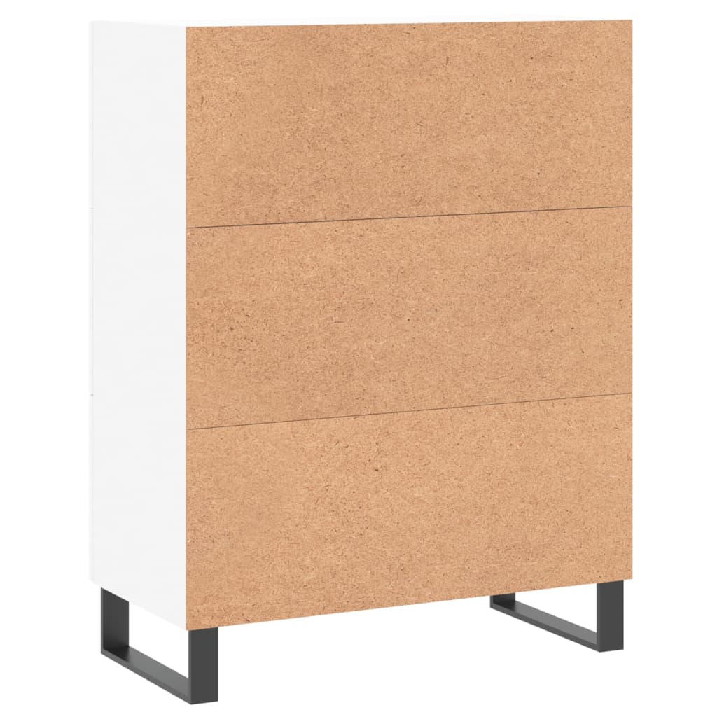 Dressoir 69,5x34x90 cm bewerkt hout wit is nu te koop bij PeponiXL, paradijselijk wonen!