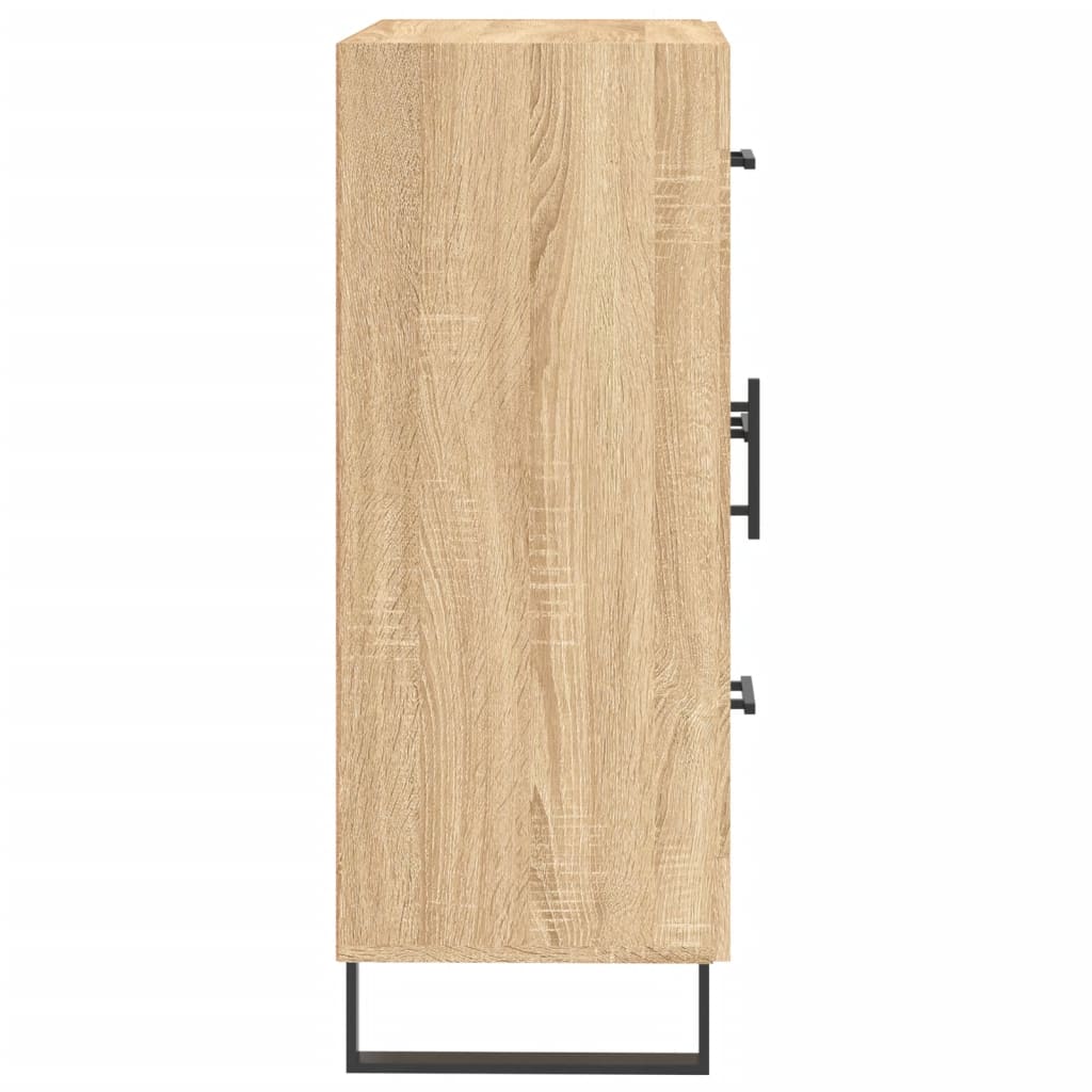 Dressoir 69,5x34x90 cm bewerkt hout sonoma eikenkleurig is nu te koop bij PeponiXL, paradijselijk wonen!
