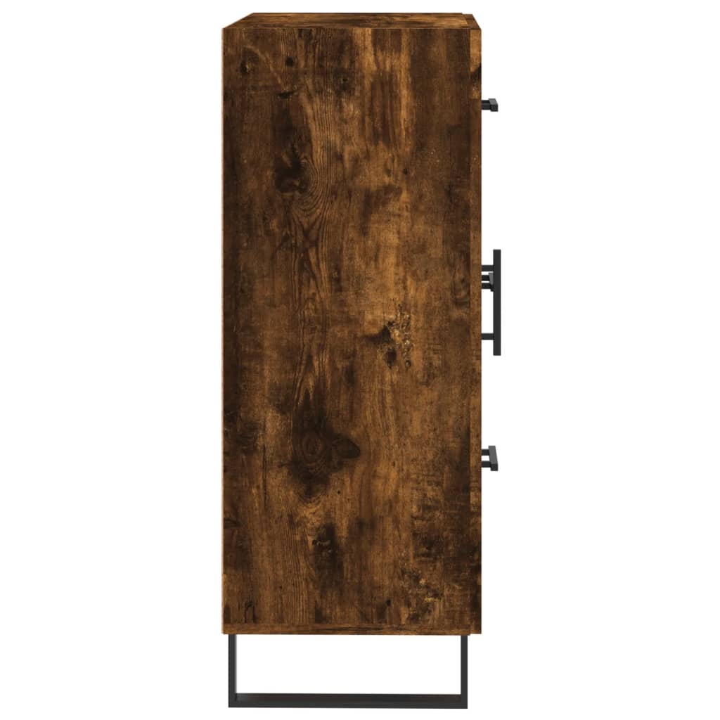 Dressoir 69,5x34x90 cm bewerkt hout gerookt eikenkleurig is nu te koop bij PeponiXL, paradijselijk wonen!