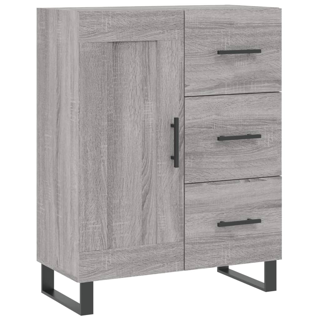 Dressoir 69,5x34x90 cm bewerkt hout grijs sonoma eikenkleurig is nu te koop bij PeponiXL, paradijselijk wonen!