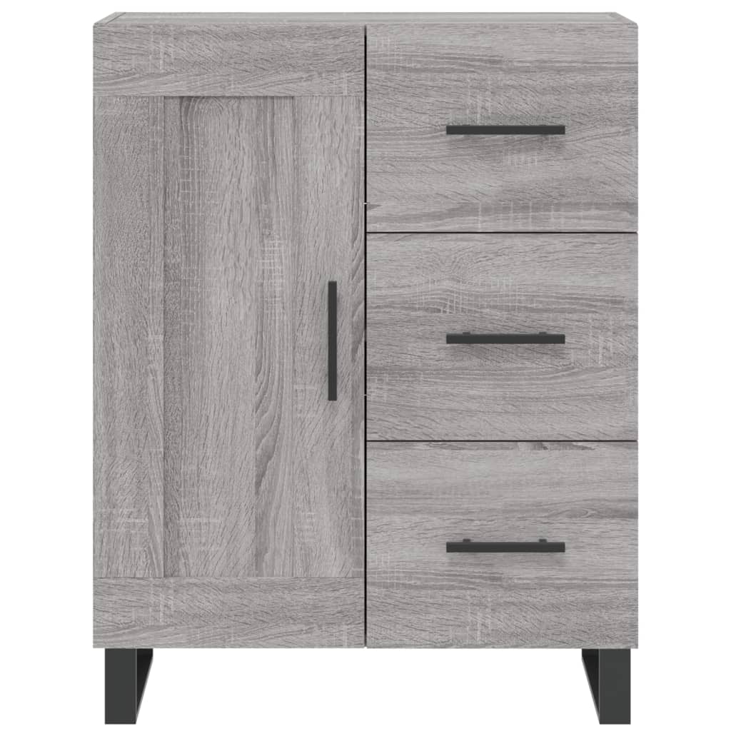 Dressoir 69,5x34x90 cm bewerkt hout grijs sonoma eikenkleurig is nu te koop bij PeponiXL, paradijselijk wonen!
