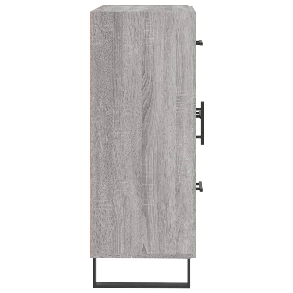 Dressoir 69,5x34x90 cm bewerkt hout grijs sonoma eikenkleurig is nu te koop bij PeponiXL, paradijselijk wonen!