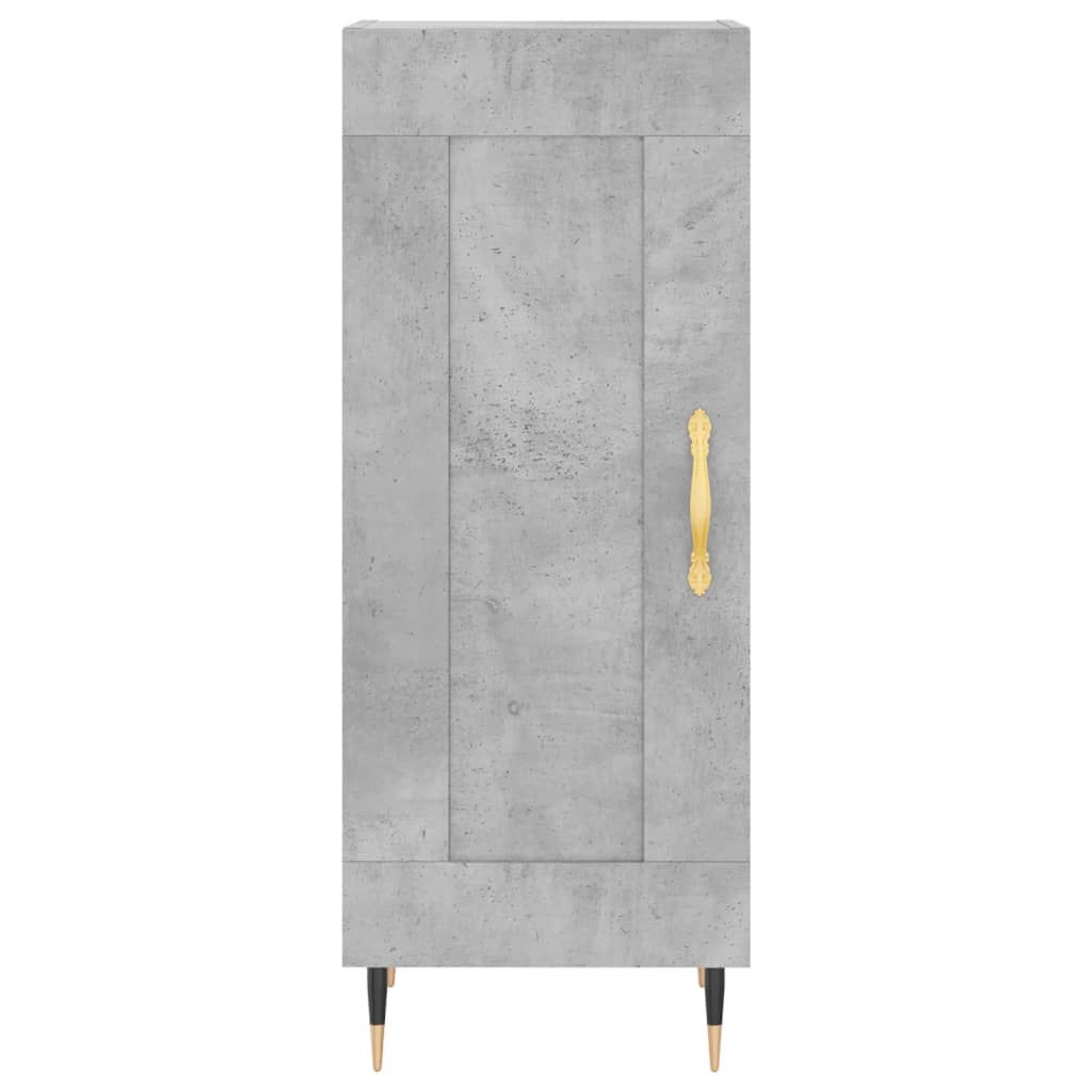 Dressoir 34,5x34x90 cm bewerkt hout betongrijs is nu te koop bij PeponiXL, paradijselijk wonen!