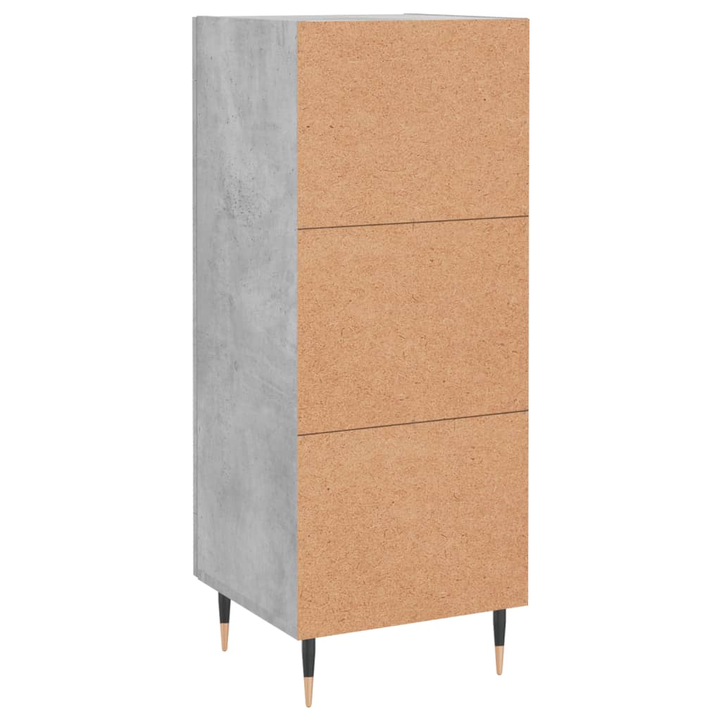 Dressoir 34,5x34x90 cm bewerkt hout betongrijs is nu te koop bij PeponiXL, paradijselijk wonen!