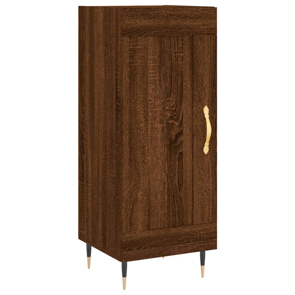 Dressoir 34,5x34x90 cm bewerkt hout bruin eikenkleur is nu te koop bij PeponiXL, paradijselijk wonen!