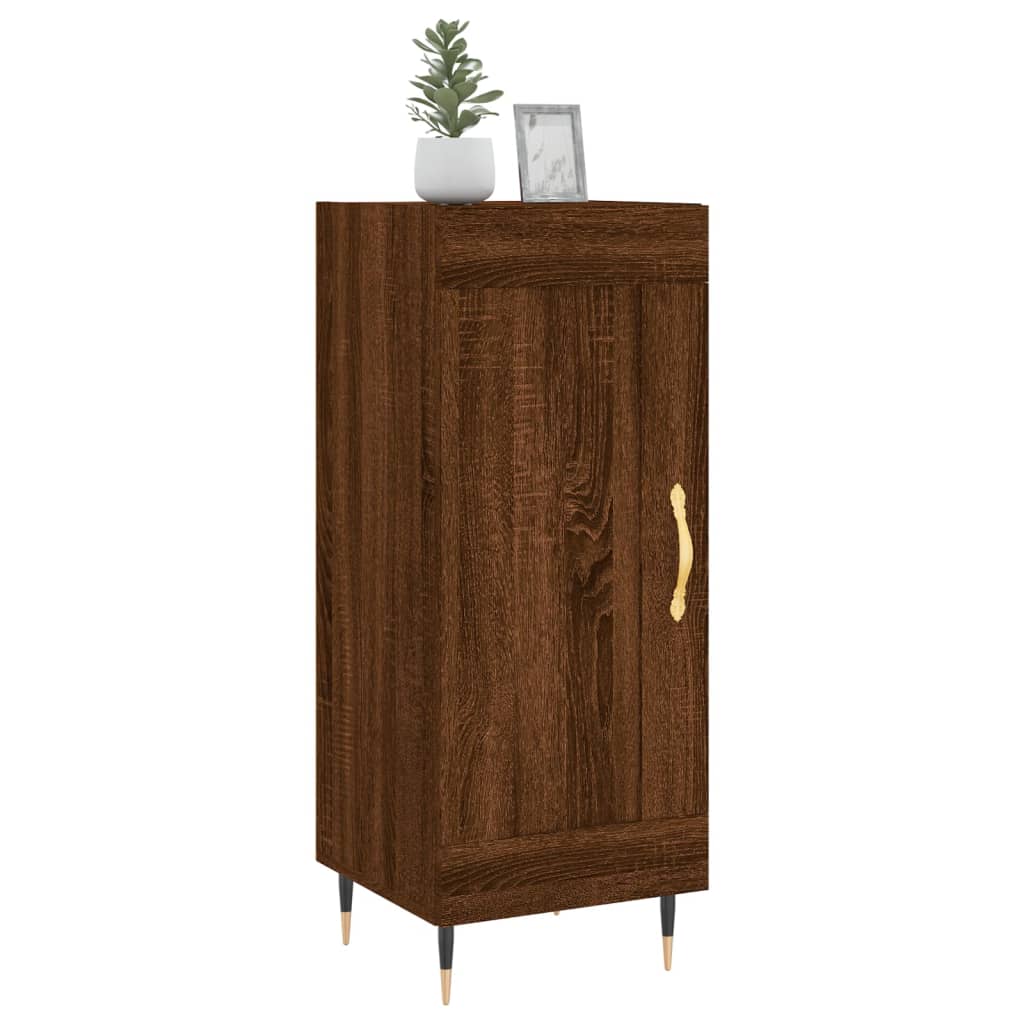Dressoir 34,5x34x90 cm bewerkt hout bruin eikenkleur is nu te koop bij PeponiXL, paradijselijk wonen!