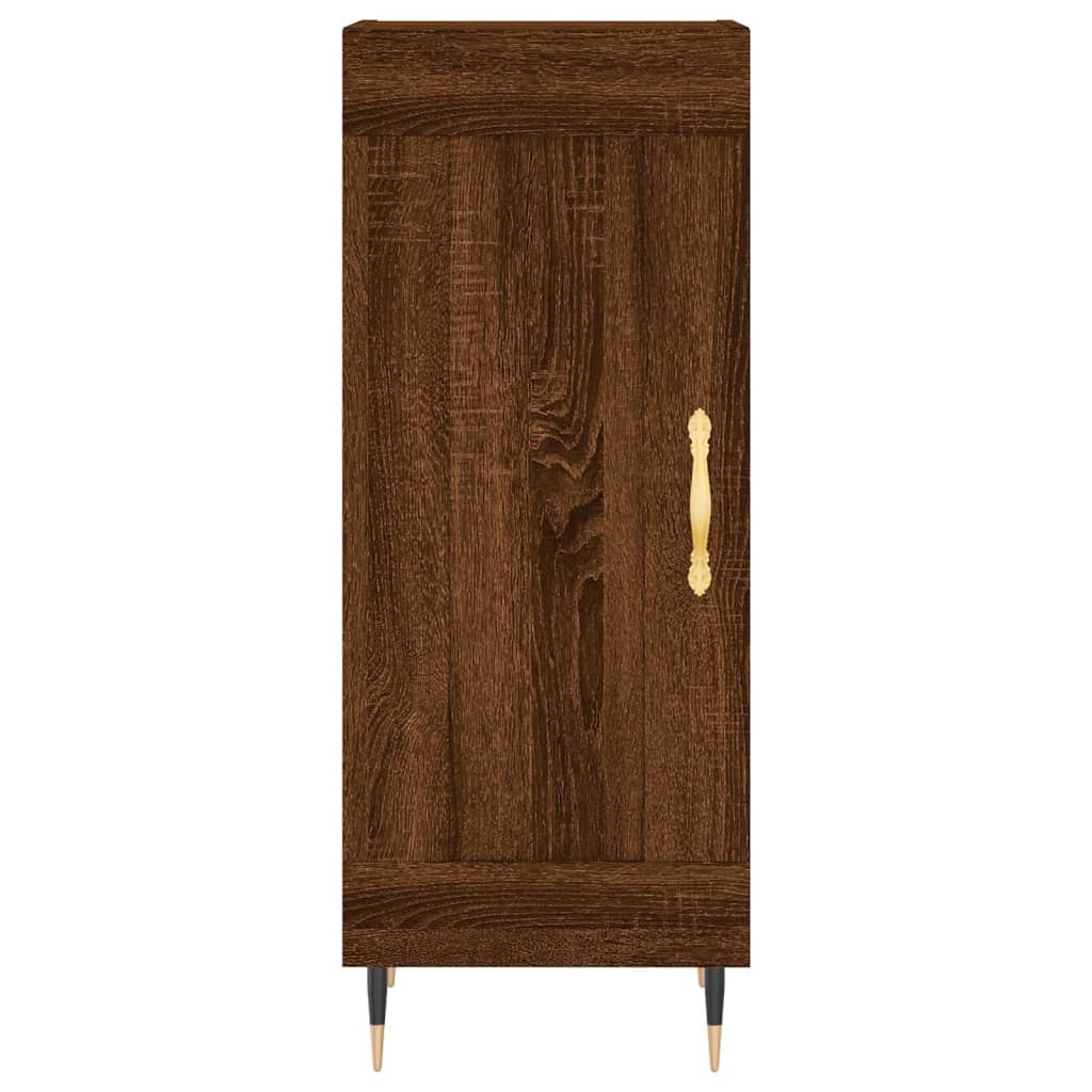 Dressoir 34,5x34x90 cm bewerkt hout bruin eikenkleur is nu te koop bij PeponiXL, paradijselijk wonen!