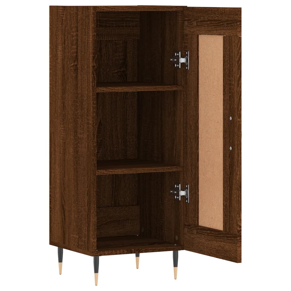 Dressoir 34,5x34x90 cm bewerkt hout bruin eikenkleur is nu te koop bij PeponiXL, paradijselijk wonen!