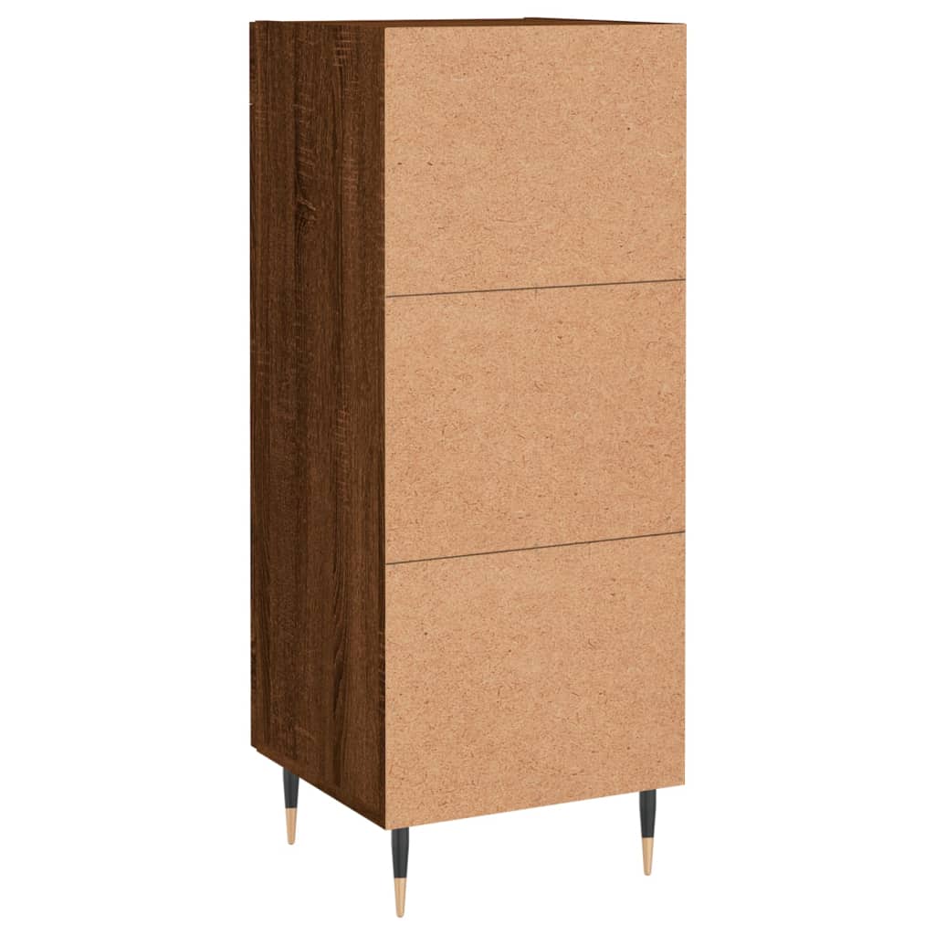 Dressoir 34,5x34x90 cm bewerkt hout bruin eikenkleur is nu te koop bij PeponiXL, paradijselijk wonen!