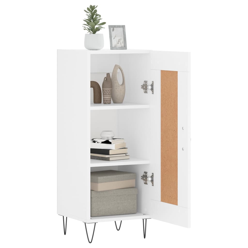 Dressoir 34,5x34x90 cm bewerkt hout wit is nu te koop bij PeponiXL, paradijselijk wonen!