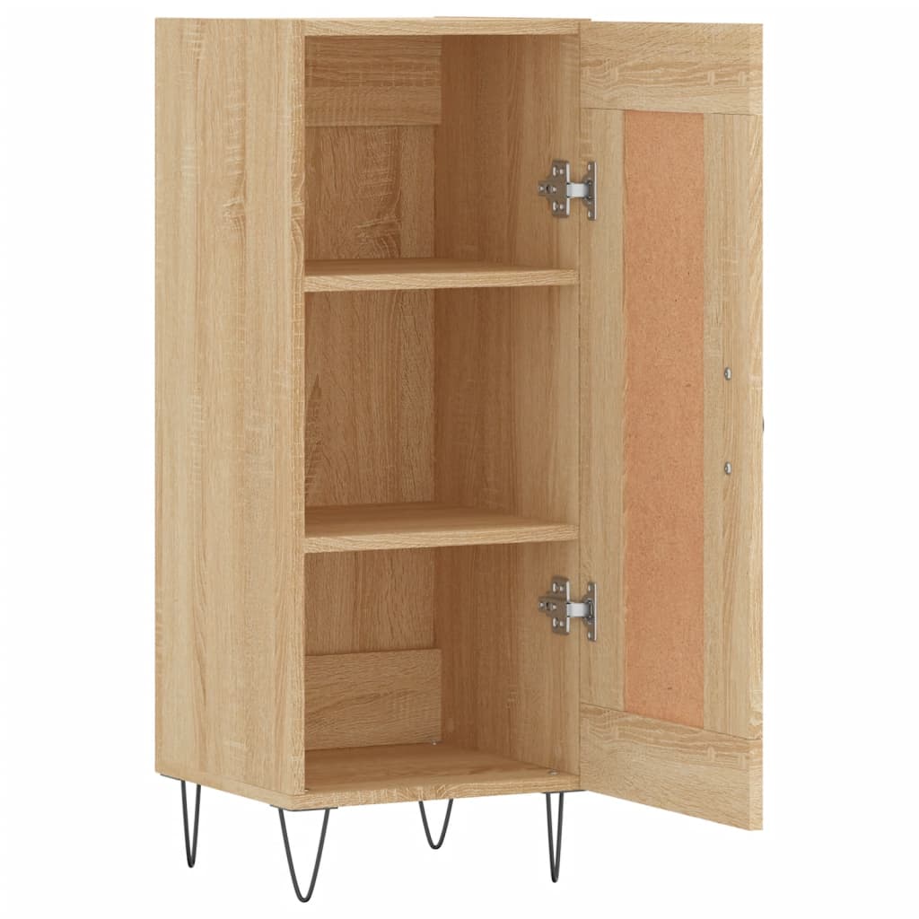 Dressoir 34,5x34x90 cm bewerkt hout sonoma eiken is nu te koop bij PeponiXL, paradijselijk wonen!
