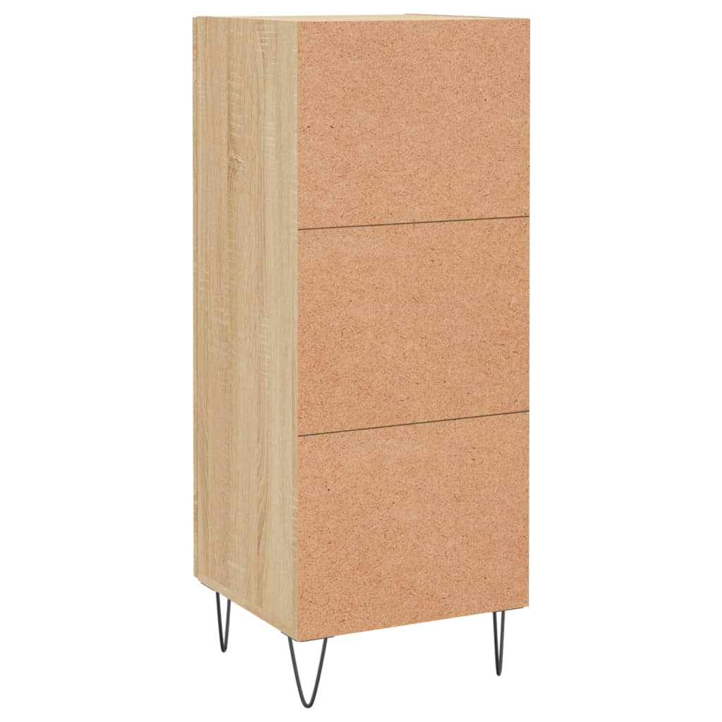 Dressoir 34,5x34x90 cm bewerkt hout sonoma eiken is nu te koop bij PeponiXL, paradijselijk wonen!