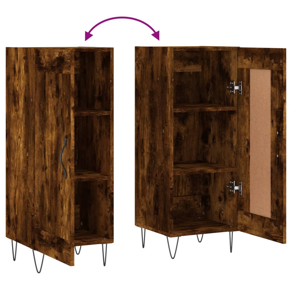 Dressoir 34,5x34x90 cm bewerkt hout gerookt eiken is nu te koop bij PeponiXL, paradijselijk wonen!