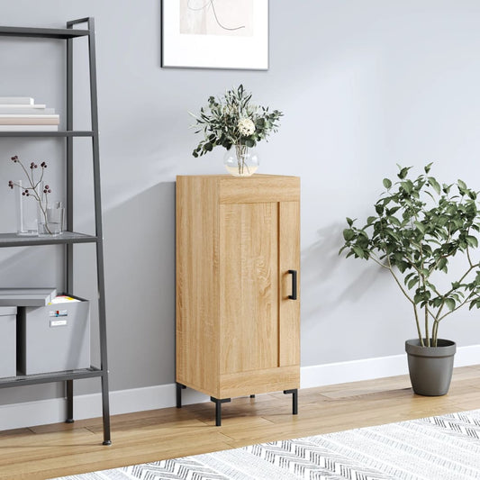 Dressoir 34,5x34x90 cm bewerkt hout sonoma eiken is nu te koop bij PeponiXL, paradijselijk wonen!