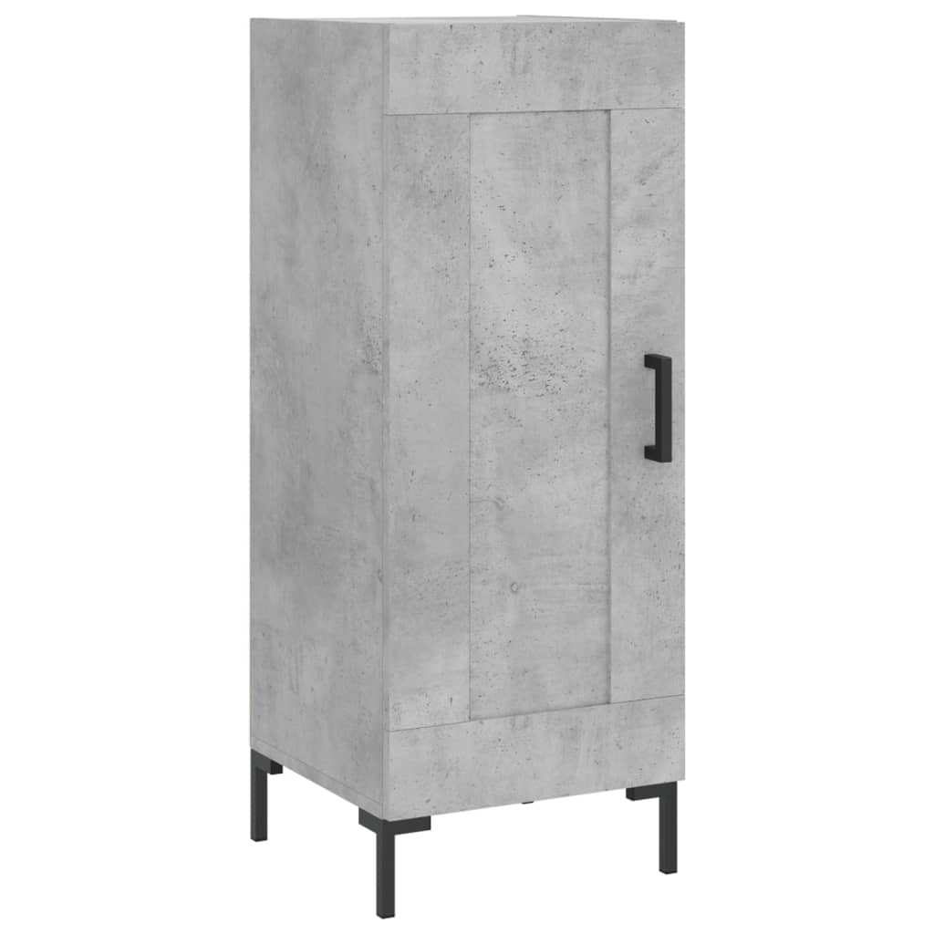 Dressoir 34,5x34x90 cm bewerkt hout betongrijs is nu te koop bij PeponiXL, paradijselijk wonen!