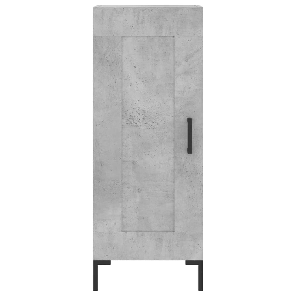 Dressoir 34,5x34x90 cm bewerkt hout betongrijs is nu te koop bij PeponiXL, paradijselijk wonen!