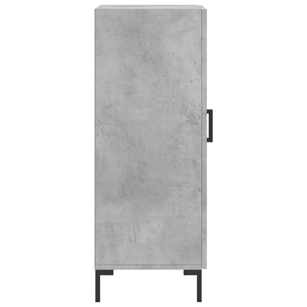 Dressoir 34,5x34x90 cm bewerkt hout betongrijs is nu te koop bij PeponiXL, paradijselijk wonen!