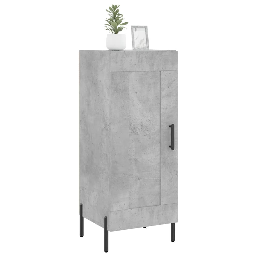 Dressoir 34,5x34x90 cm bewerkt hout betongrijs is nu te koop bij PeponiXL, paradijselijk wonen!