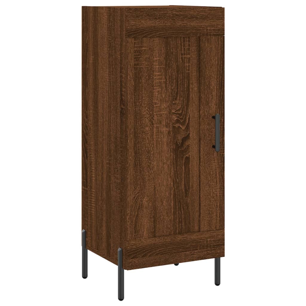 Dressoir 34,5x34x90 cm bewerkt hout bruin eikenkleur is nu te koop bij PeponiXL, paradijselijk wonen!