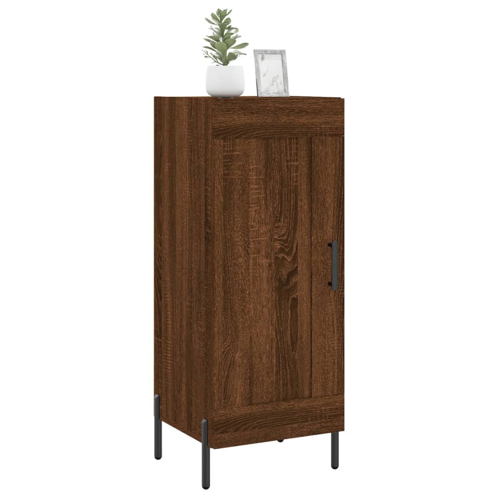 Dressoir 34,5x34x90 cm bewerkt hout bruin eikenkleur is nu te koop bij PeponiXL, paradijselijk wonen!