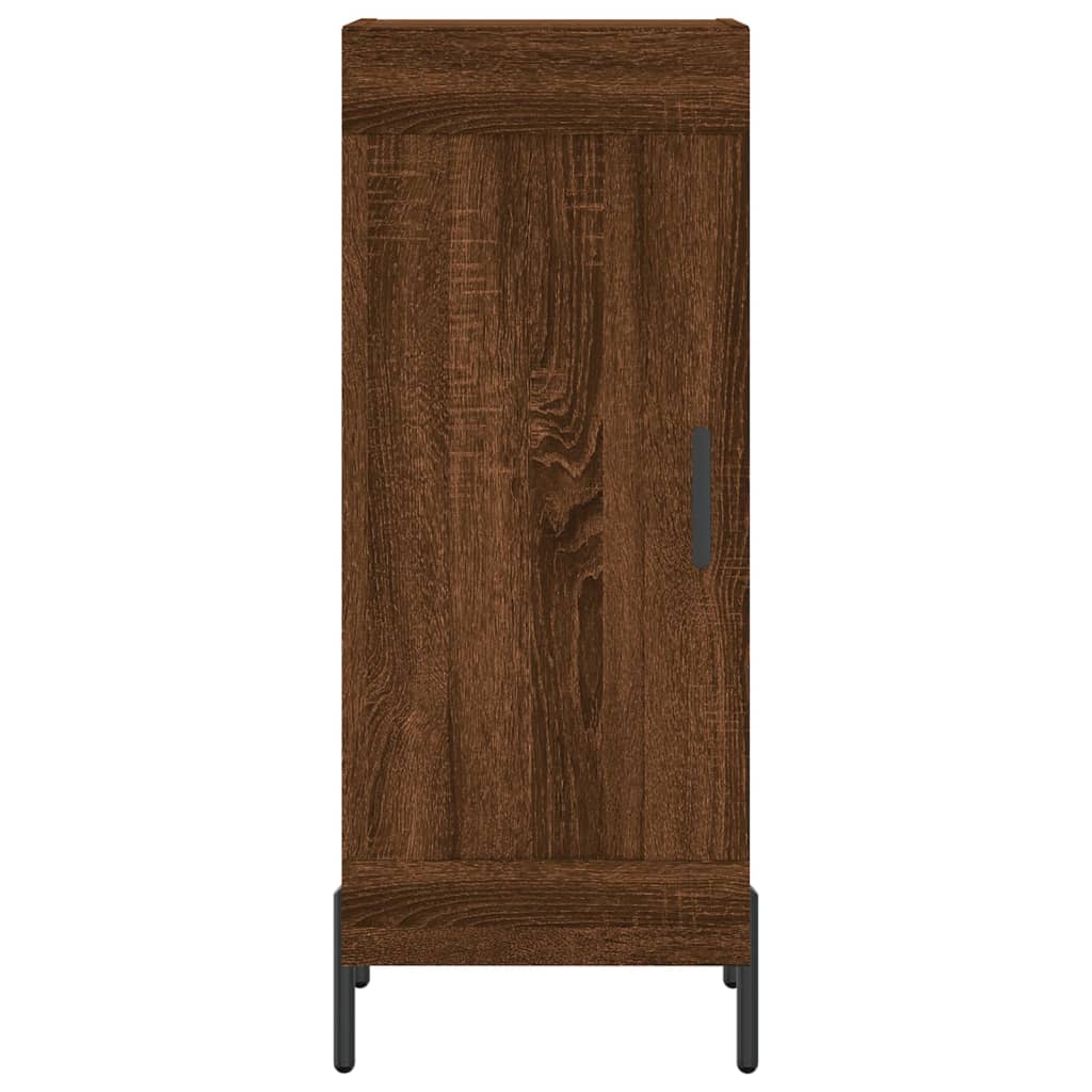 Dressoir 34,5x34x90 cm bewerkt hout bruin eikenkleur is nu te koop bij PeponiXL, paradijselijk wonen!