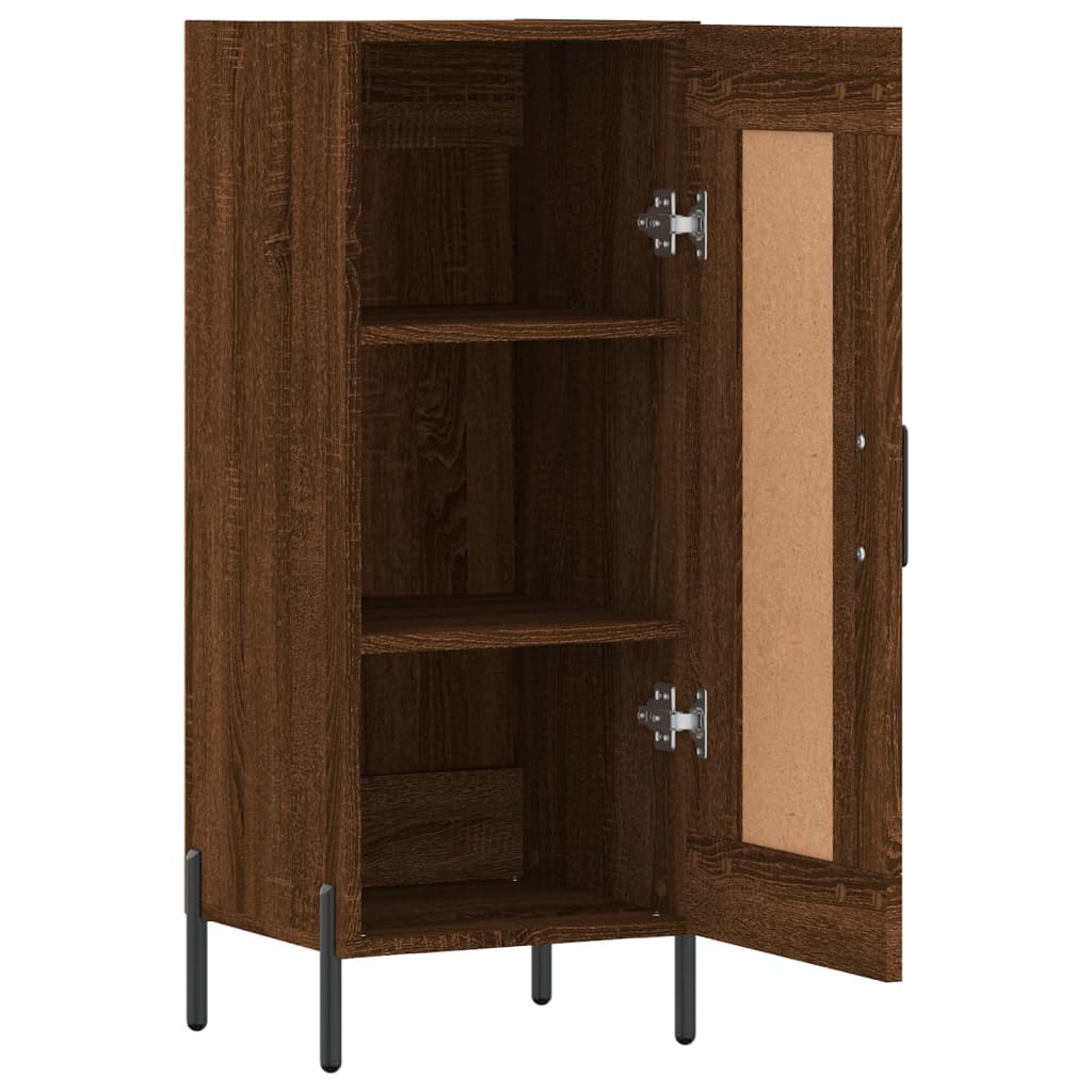 Dressoir 34,5x34x90 cm bewerkt hout bruin eikenkleur is nu te koop bij PeponiXL, paradijselijk wonen!